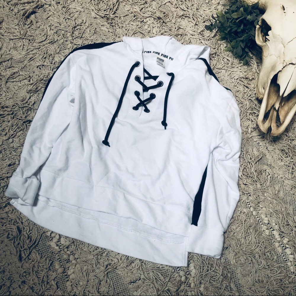 PINK Victoria’s Secret - oversized hoodie white